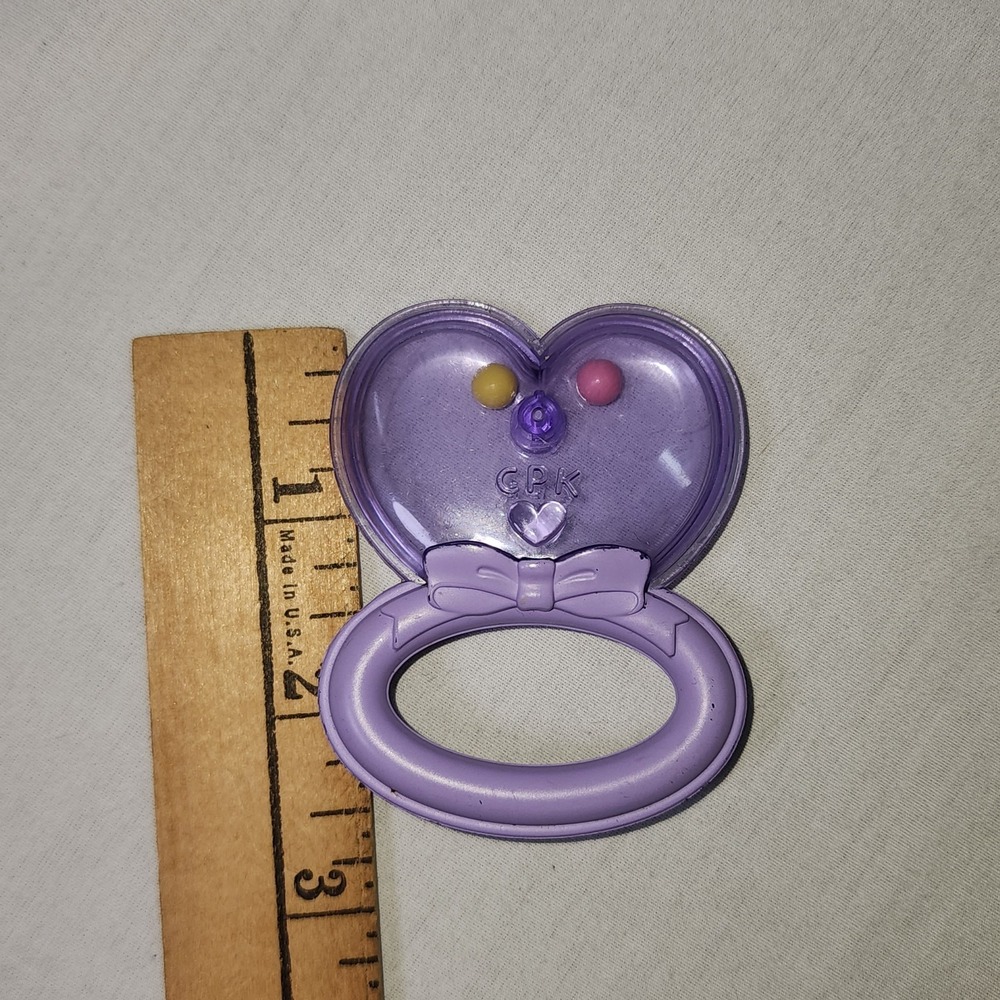 CPK Purple Clear Heart Replacement Baby Doll Rattle 2004 Vintage Cabbage Patch - Picture 3 of 8